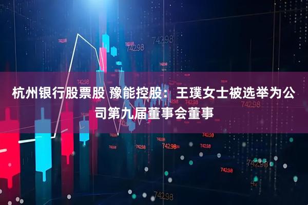 杭州银行股票股 豫能控股：王璞女士被选举为公司第九届董事会董事